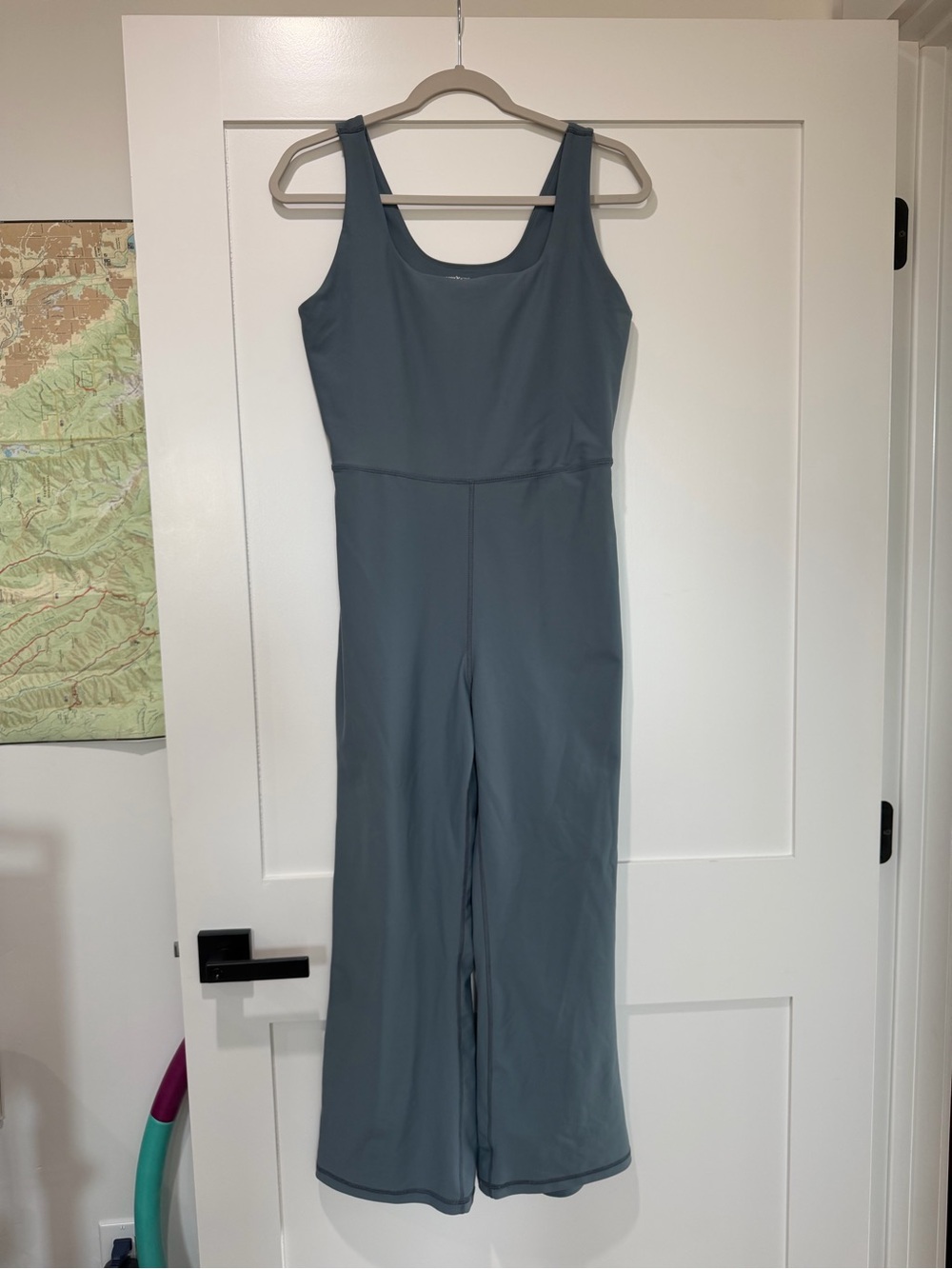 Old Navy Powersoft Slate Blue Wide-Leg Jumpsuit